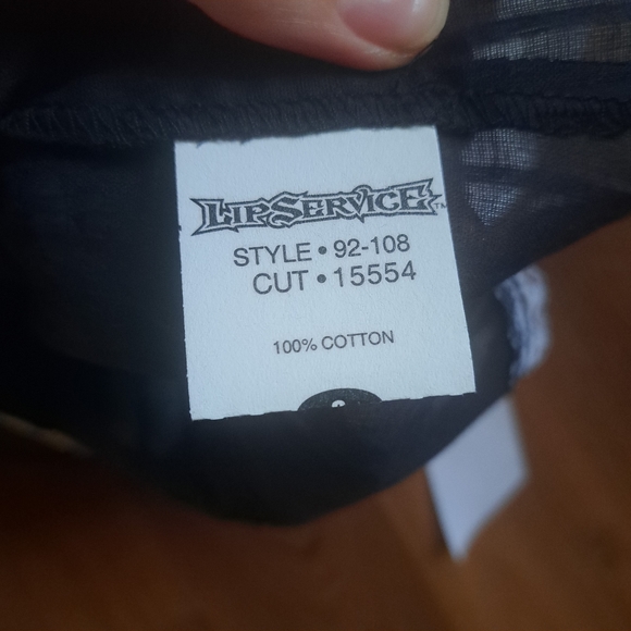 Rare Vintage Lip Service matching set  Maid Goth Lolita Black White costume set - Picture 10 of 16